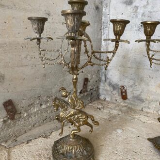 CANDELABRO GUERRERO ROMANO 5 BRAZOS 7 candelabros 5 brazos2