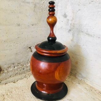 Haitian wooden vase – photo 2