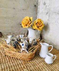 VAQUITAS LECHERAS DE PORCELANA HOLANDESA DELF 13 porcelana vacas1