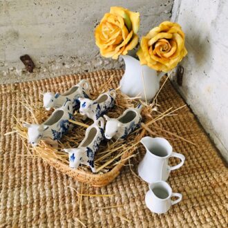 VAQUITAS LECHERAS DE PORCELANA HOLANDESA DELF 12 porcelana vacas2