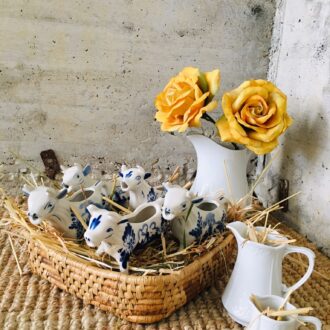 VAQUITAS LECHERAS DE PORCELANA HOLANDESA DELF 10 porcelana vacas4