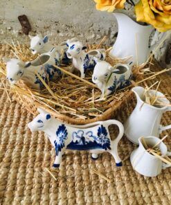 VAQUITAS LECHERAS DE PORCELANA HOLANDESA DELF 9 porcelana vacas5