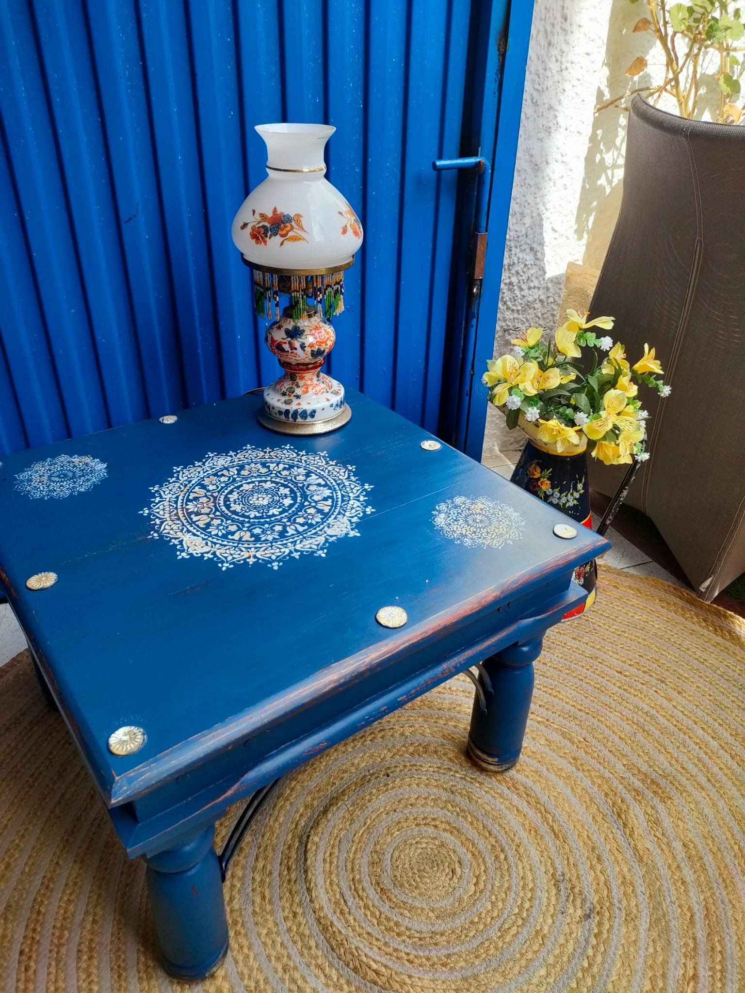 MESITA INDIAN BLUE 3 MESITA INDIAN BLUE - Imagen 3