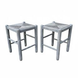 Taburetes Grises Shabby Chic