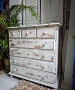 Bedroomc white dresser Cómoda blanca shabby chic