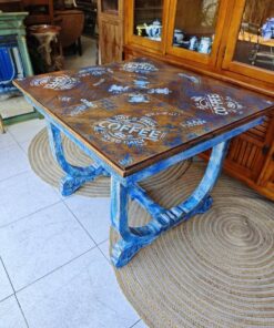 MESA COMEDOR VINTAGE AZUL / NOGAL 6 478007693 1707417326786138 1172681346859367106 n