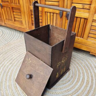 Cesta Antigua de Madera Pintada 6 480753280 1714001199461084 3085667216574902716 n