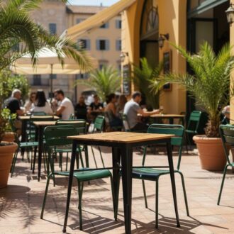 Mesa de Metal y Madera 5 1000453283