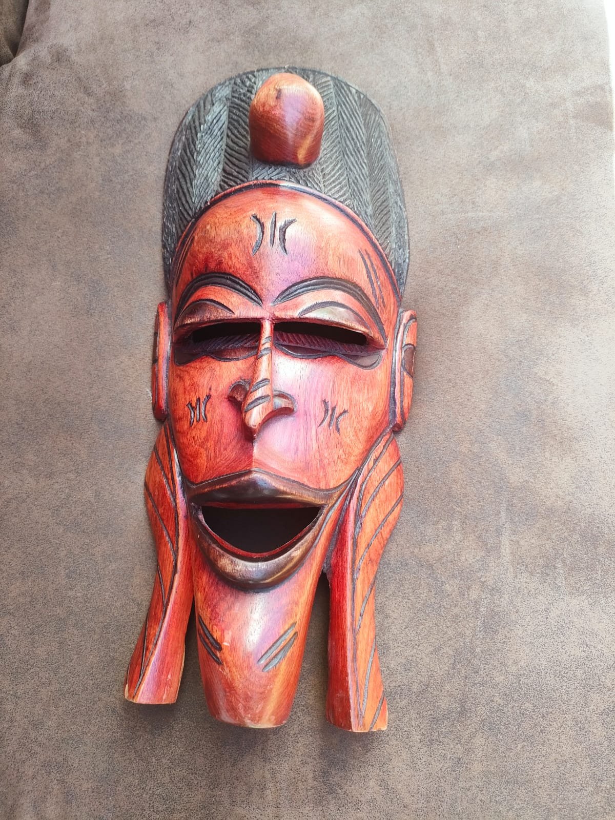 MÁSCARA AFRICANA CAOBA 1 MÁSCARA AFRICANA CAOBA