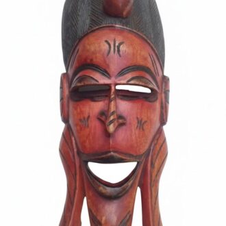 MÁSCARA AFRICANA CAOBA
