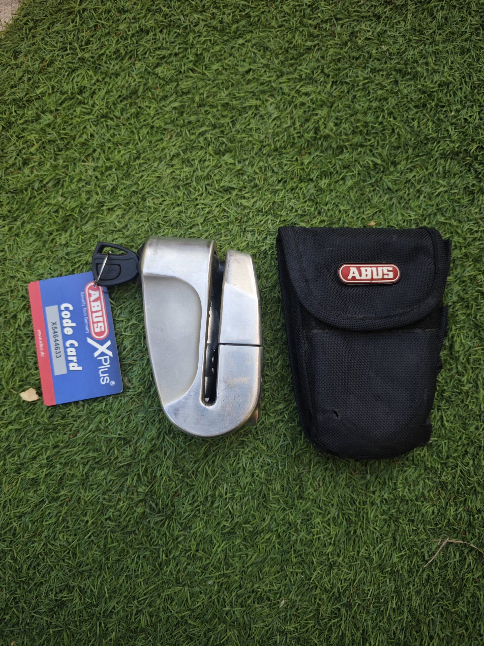 ABUS XPLUS MOTORCYCLE DISC LOCK 1 CANDADO MOTO DE DISCO ABUS XPLUS