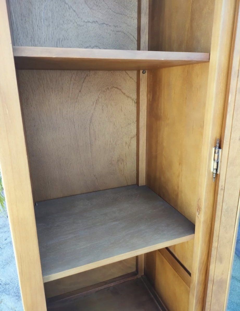 VITRINA ALTA CRISTAL Y MADERA 3 VITRINA ALTA CRISTAL Y MADERA - Imagen 3