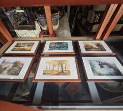 WOODEN PICTURES SET