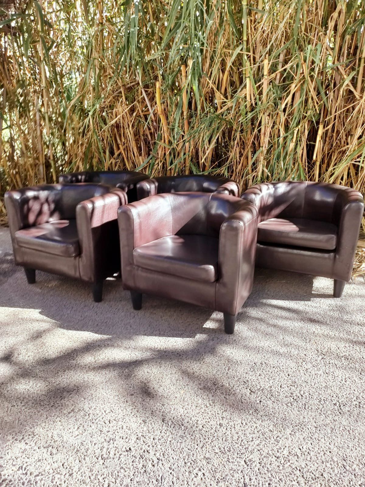 SILLONES WENGUÉ 3 SILLONES WENGUÉ - Imagen 3