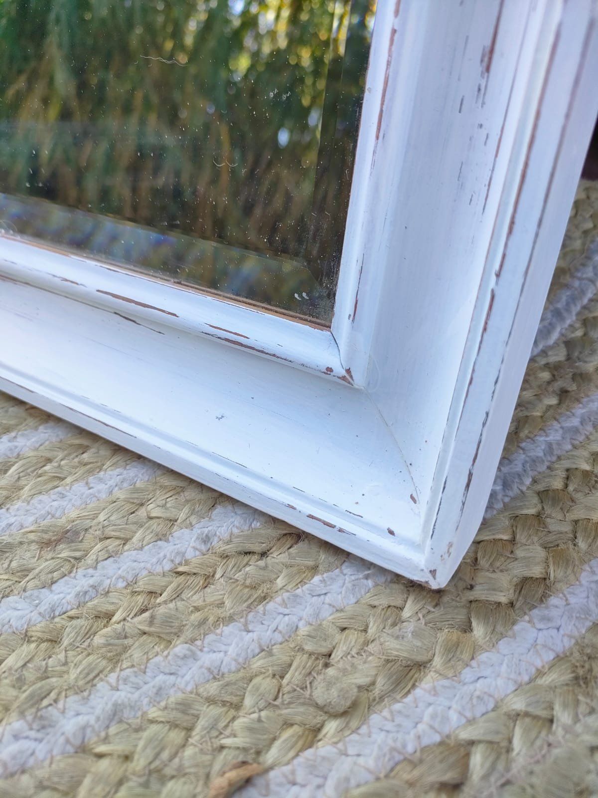 ESPEJO BLANCO BISELADO ESTILO SHABBY CHIC XL 2 ESPEJO BLANCO BISELADO ESTILO SHABBY CHIC XL - Imagen 2