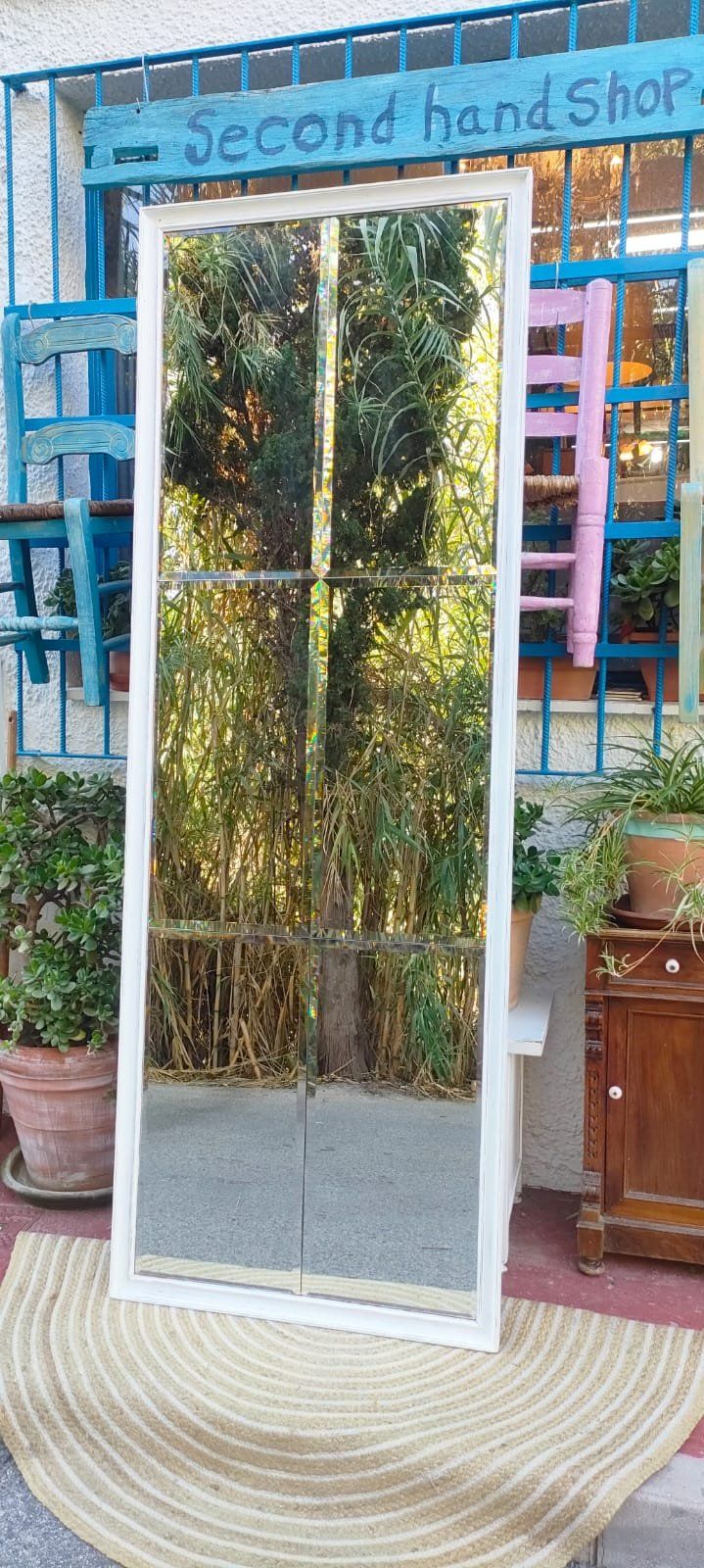 ESPEJO BLANCO BISELADO ESTILO SHABBY CHIC XL 1 ESPEJO BLANCO BISELADO ESTILO SHABBY CHIC XL