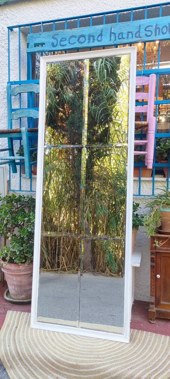 ESPEJO BLANCO BISELADO ESTILO SHABBY CHIC XL 3 ESPEJO BLANCO BISELADO ESTILO SHABBY CHIC XL - Imagen 3