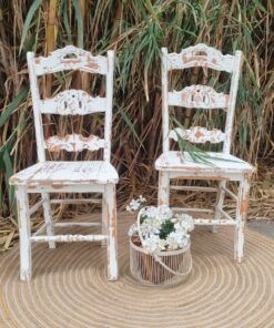 SILLAS BLANCAS SHABBY CHIC