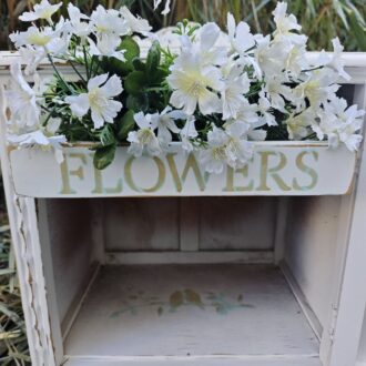 MESITA VINTAGE BLANCA "FLOWERS" 10 1000430964 scaled