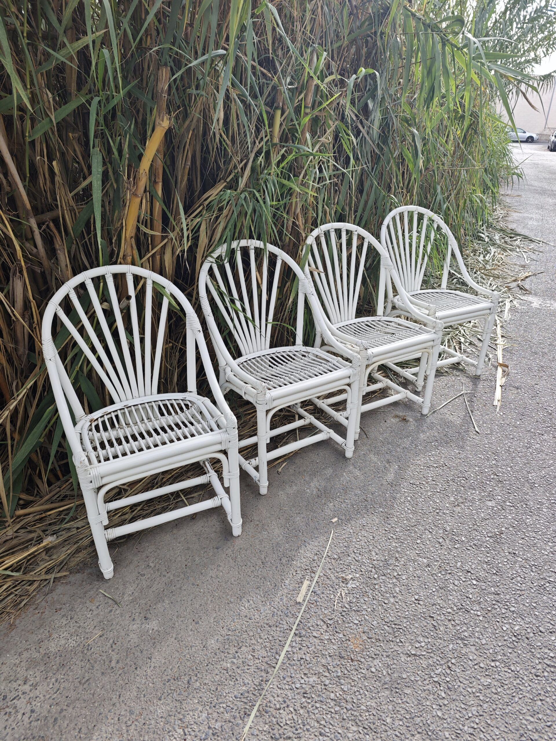 SILLAS VINTAGE BAMBÚ 3 SILLAS VINTAGE BAMBÚ - Imagen 3