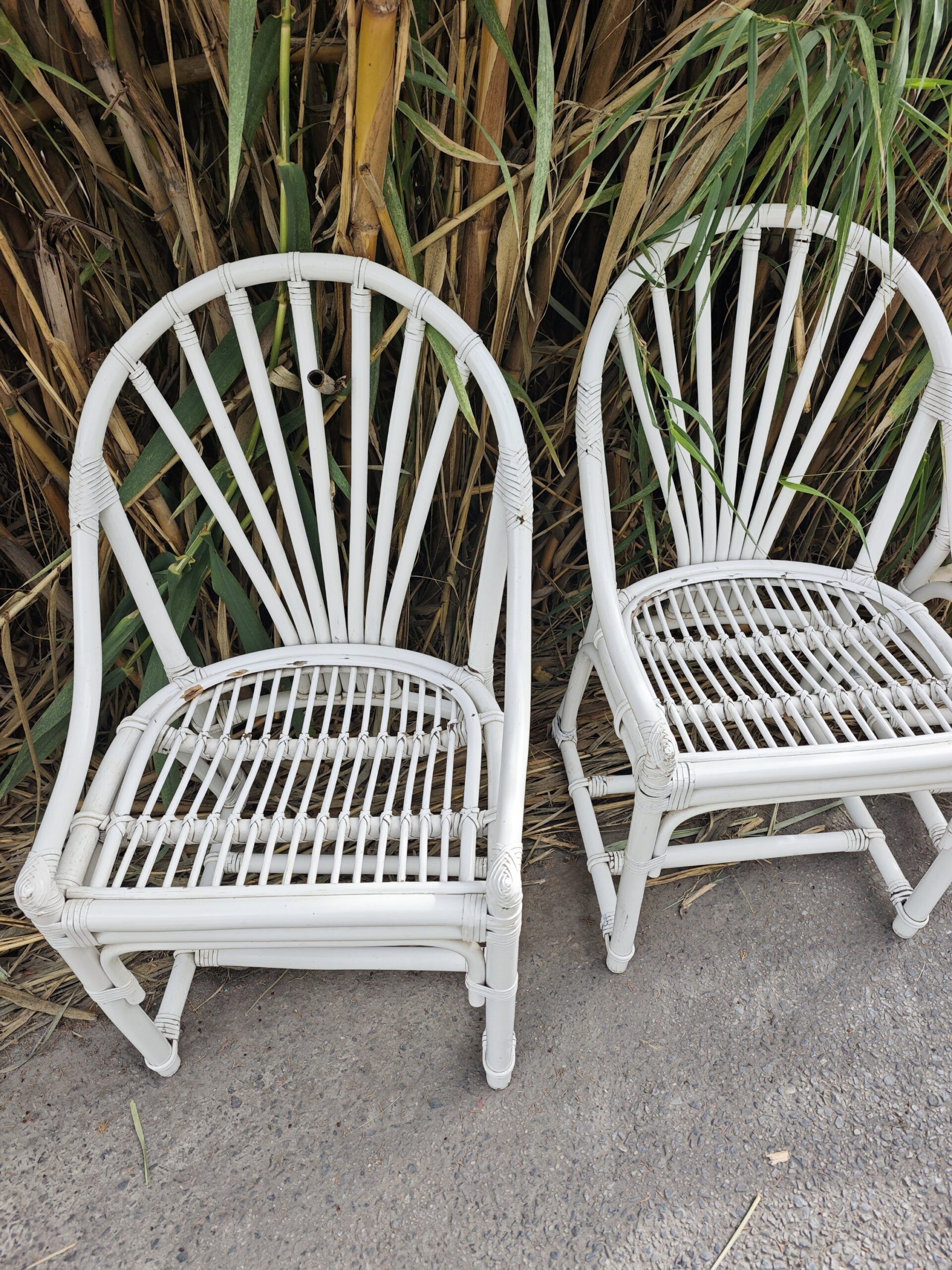 SILLAS VINTAGE BAMBÚ 2 SILLAS VINTAGE BAMBÚ - Imagen 2