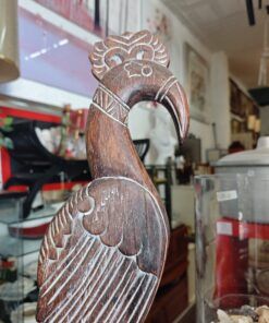 Escultura decorativa de ave tallada 5 1000433501