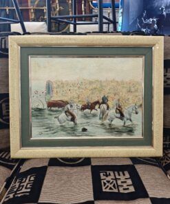 ÓLEO ECUESTRE TRADICIÓN POPULAR