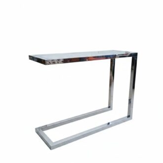 Consola vidrio y metal