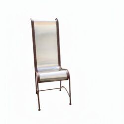 metal armchair