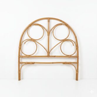 cabecero vintage de bambú