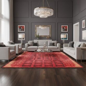 Alfombra Marlene Hoffmann roja 7 1000453441