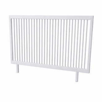 Cabecero blanco de palillería