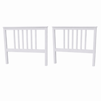 Cabeceros blancos de madera