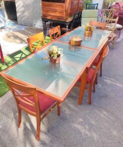 MESA EXTENSIBLE CEREZO + 6 SILLAS 3 MESA COMEDOR 1