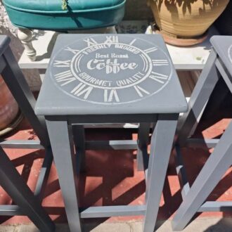 TABURETES SHABBY CHIC “Best Roast Coffee” 6 TABURETES CHABBY CHIC2