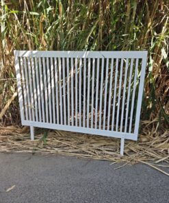 cabecero blanco de palilleria