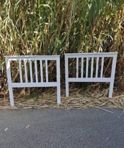 cabeceros blancos de madera palilleria