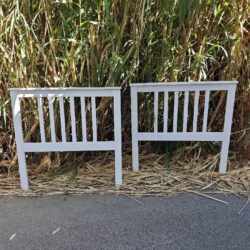 cabeceros blancos de madera palilleria