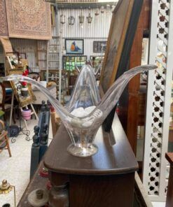 CENTRO DE MESA VINTAGE CRISTAL SOPLADO