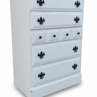 Shabby Chic White American Chest of Drawers