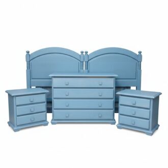Blue bedroom set