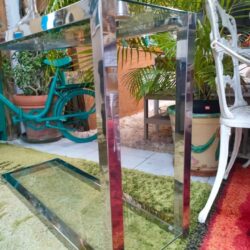 Consola vidrio y metal 6 consola silver aparador de diseno con estetica contemporanea1