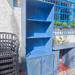 Estantería azul con puertas 3 estanteria azul con puertas