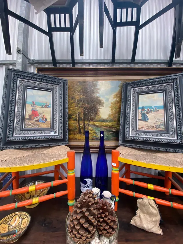 Cuadros pintados sobre oleo 1 Cuadros pintados tematic marinera