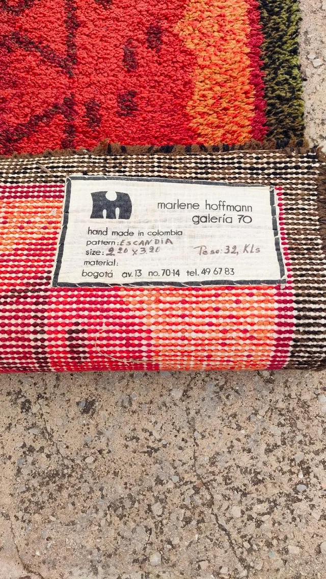 Alfombra Marlene Hoffmann roja 2 Alfombra Marlene Hoffmann roja - Imagen 2