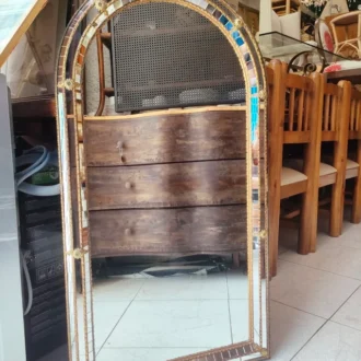 espejo decorativo de arco alto 4 Espejo decorativo mosaico