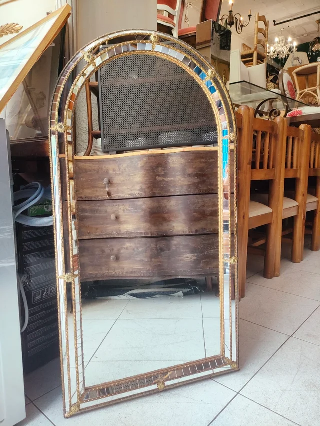 espejo decorativo de arco alto 1 Espejo decorativo mosaico