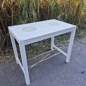 mesa alta rectangular blanca 6 mesa alta rectangular blanca – foto 3