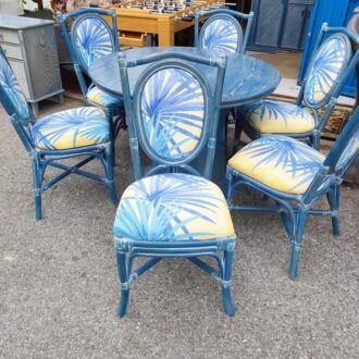 Mesa y sillas de madera y bambú 7 mesa y sillas de madera y bambu 1