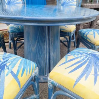 Mesa y sillas de madera y bambú 9 mesa y sillas de madera y bambu 3